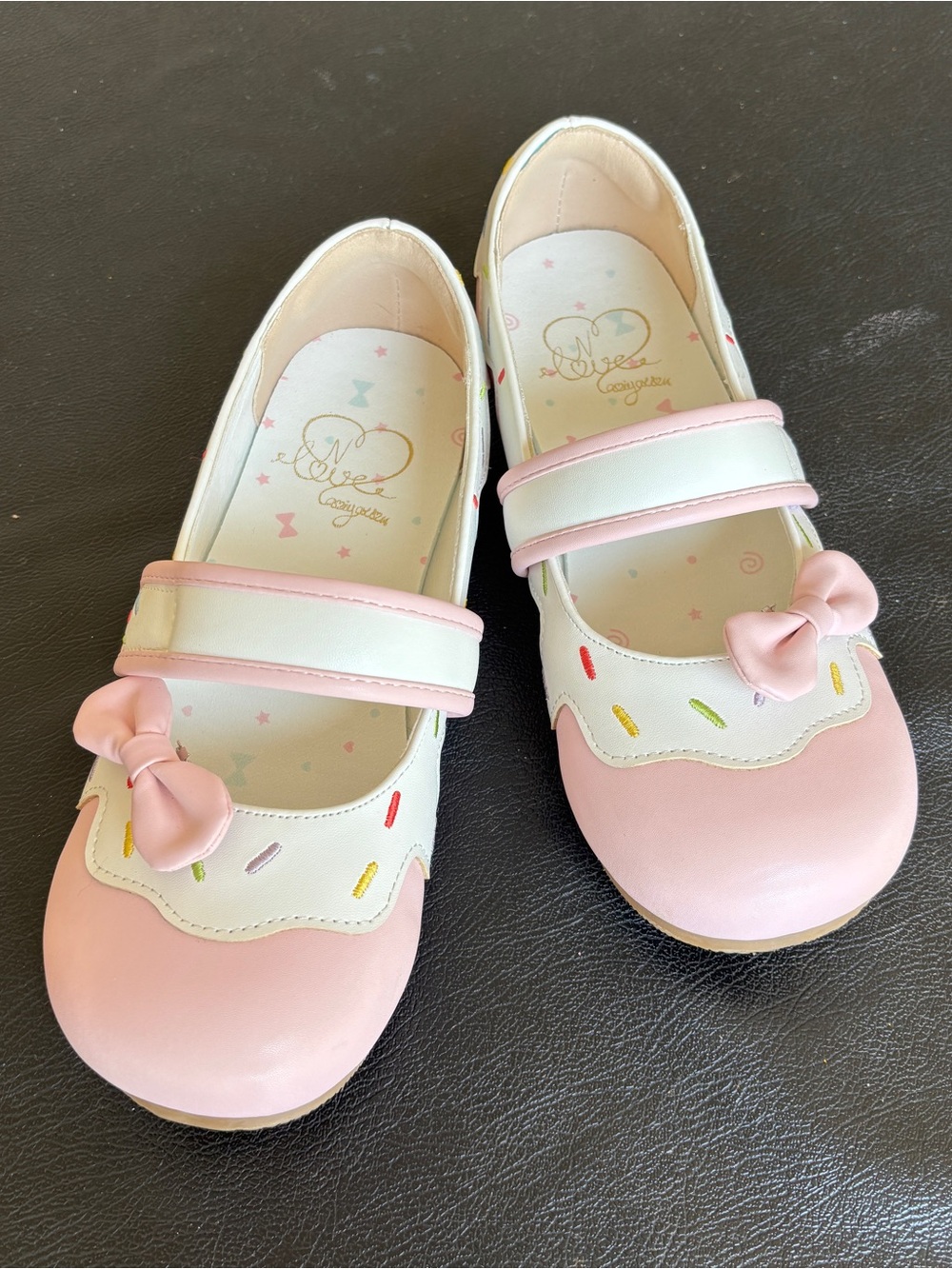 Mary Jane Shoes with Bow - Pink